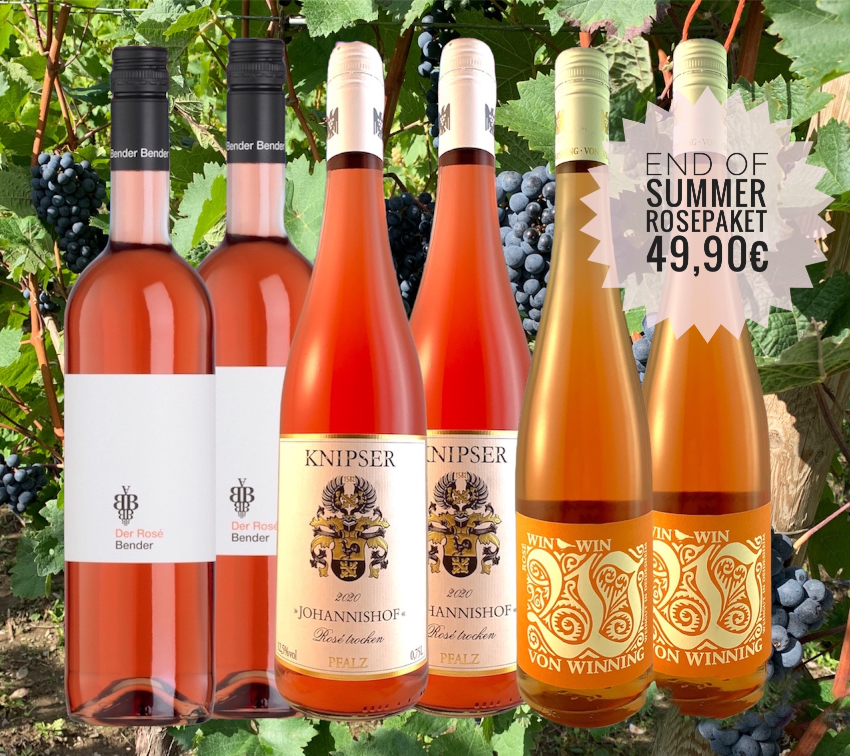 End of Summer-Rosépaket 6 x 0,75L 